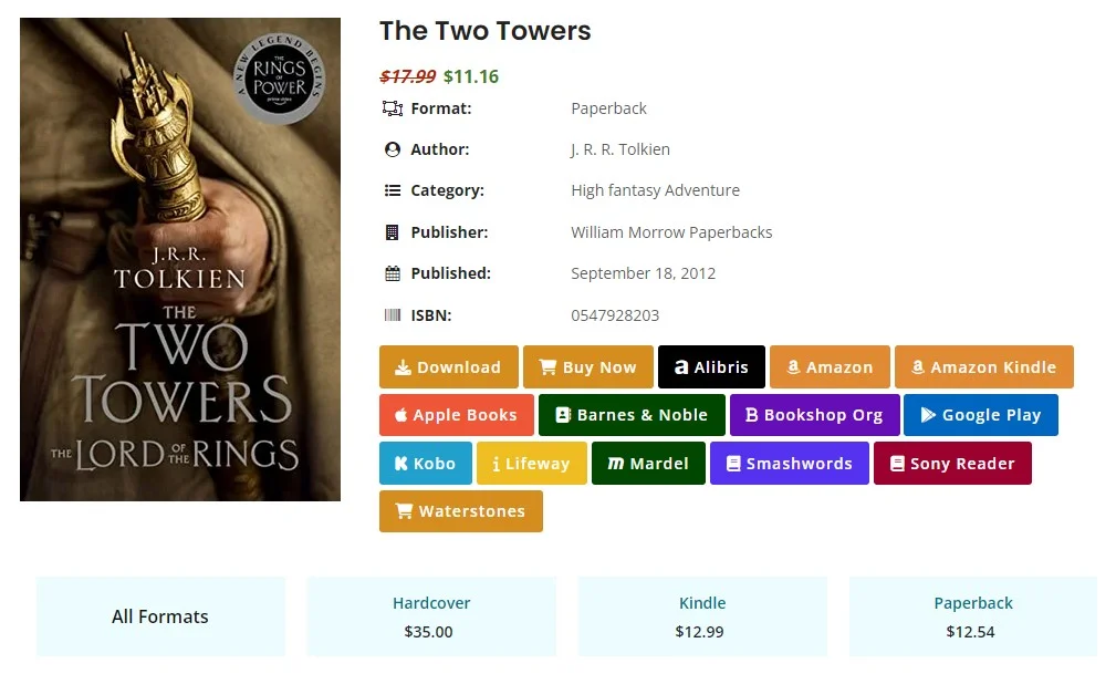 Book Gallery multiple sale sources