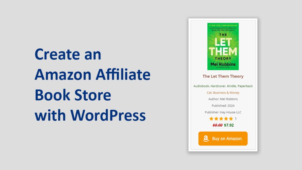 How to Create an Amazon Affiliate Book Store with WordPress Step by Step Guide