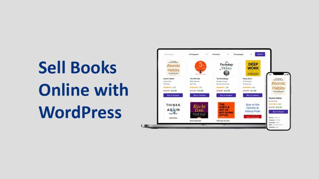How to sell books online with WordPress using Books Gallery plugin step by step